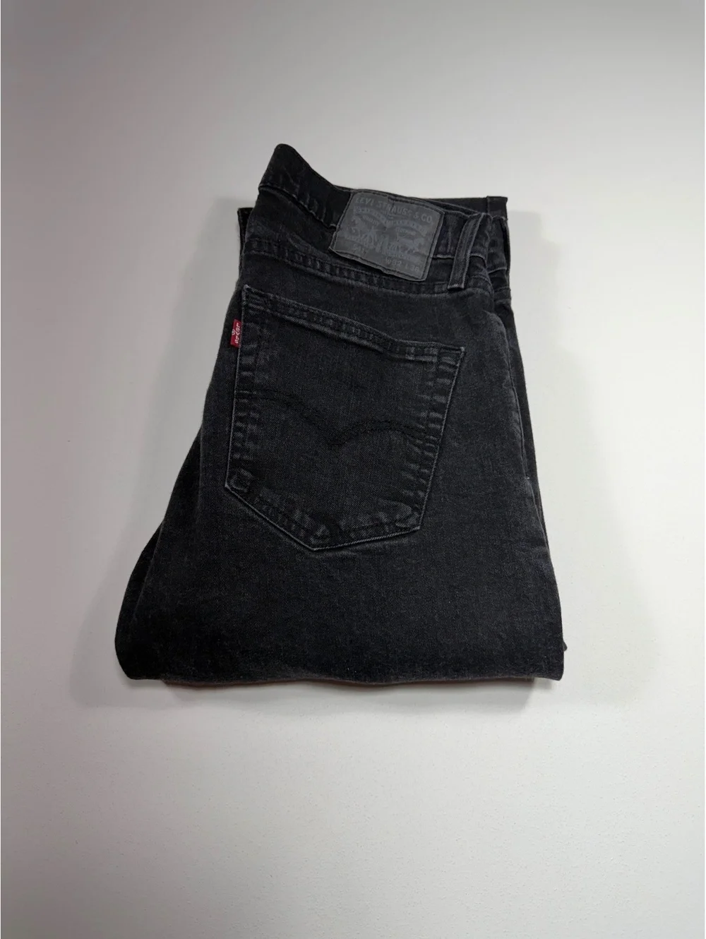 Levi’s 514 Straight Fit Jeans Mens 32x36 Black Wash Denim Pants